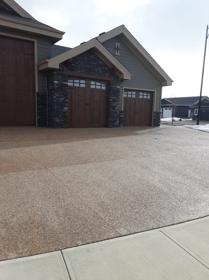 Traditional looking vertical garage doors